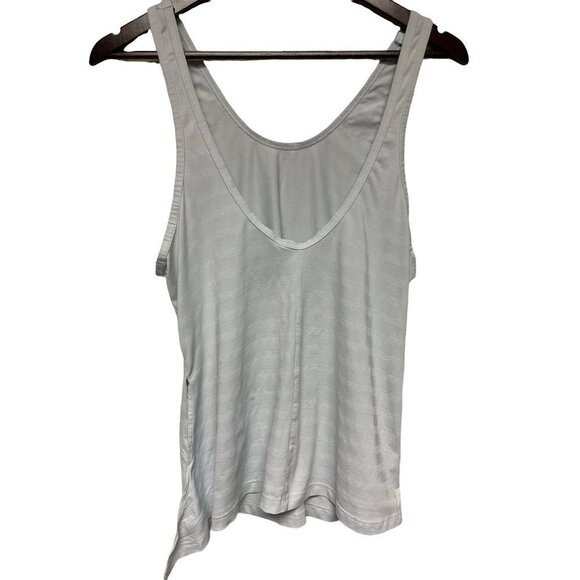 Athleta Seafoam Stripe Sleeveless Waist Tie Tank Top Women's Size Small - Picture 5 of 7